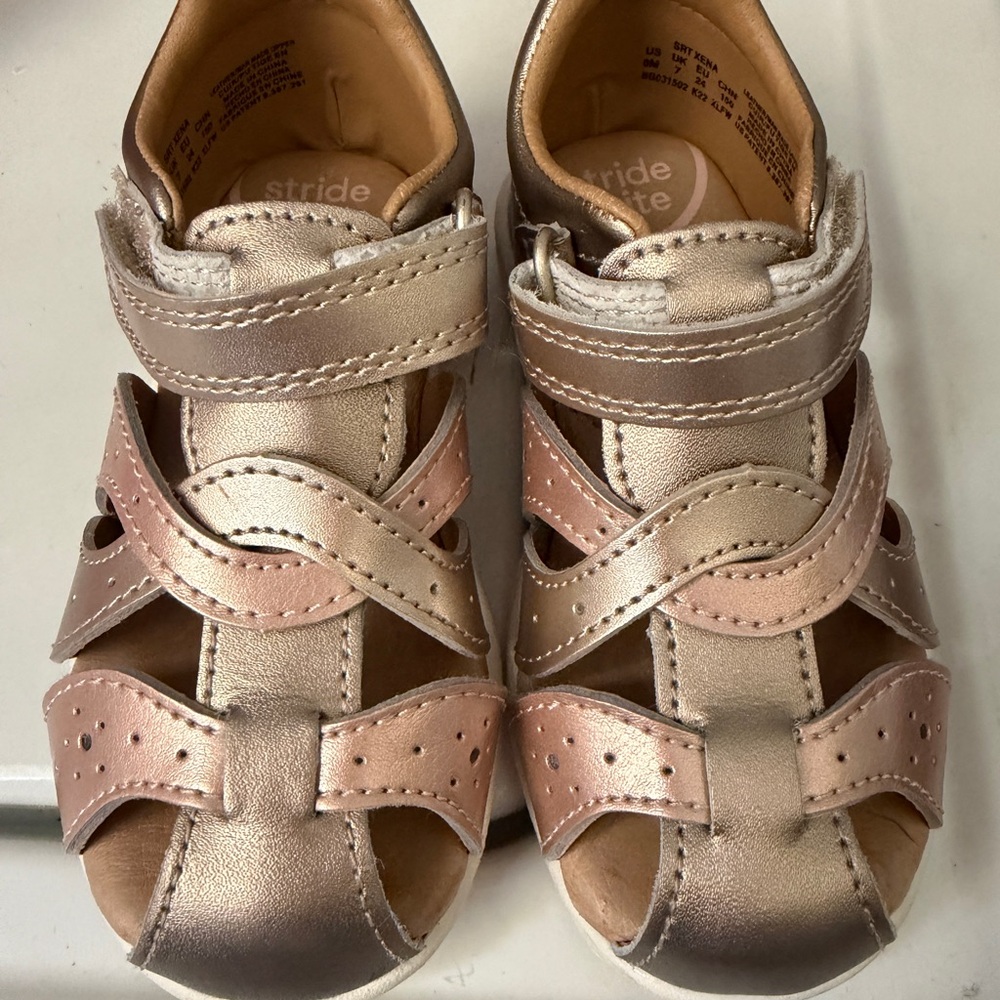Stride Rite Metallic Baby Shoes
